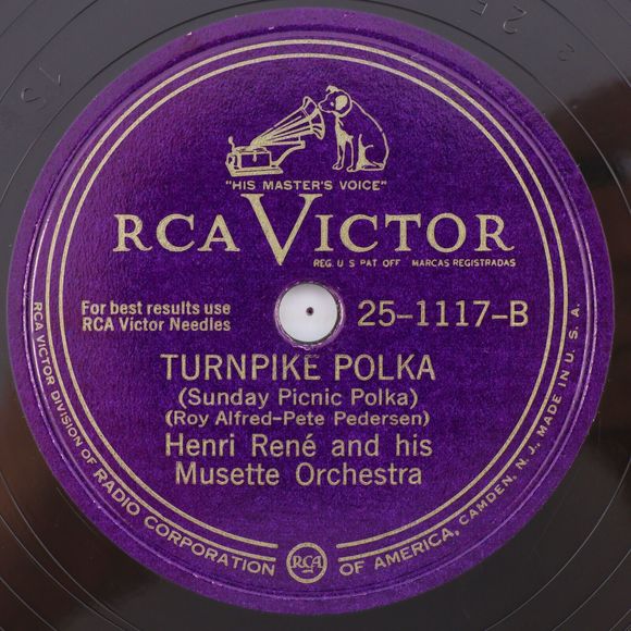Will Glahé,  Henri Rene You Can't Be True /Turnpike Polka 1948 10" 78 rpm Record - Picture 3 of 16